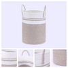 REGALWOVEN Shelf Closet Woven Storage Bin with Handles for Blankets Clothes 2 Pcs - 3 of 4