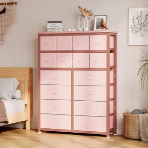 16 Drawers Dresser,Fabric Chest of Drawers Organizer Unit for Storage and Organization - 1 of 4