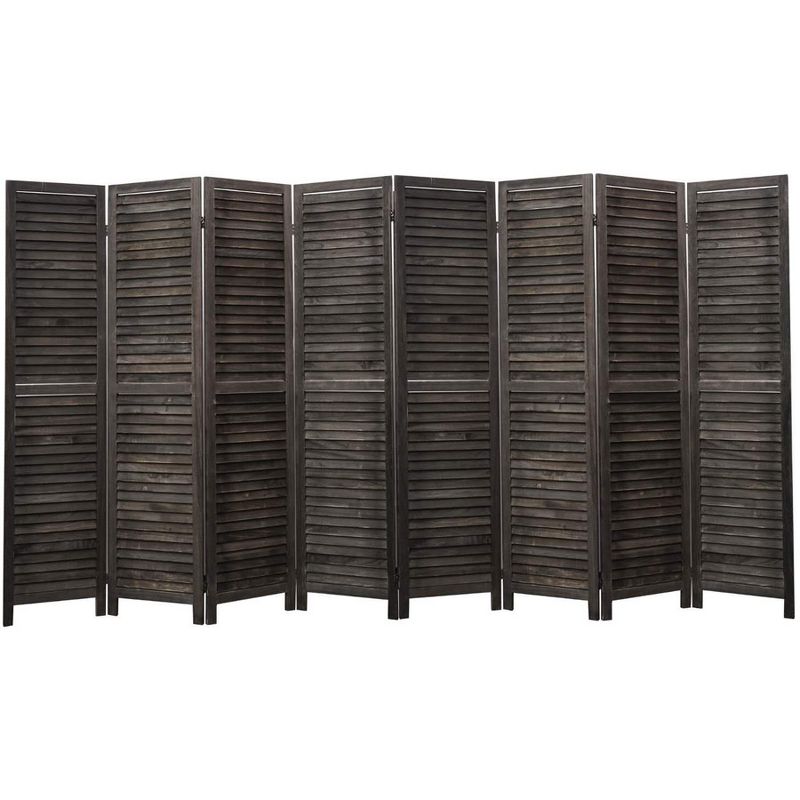 Legacy Decor Room Divider Full Length Wood Shutters Louver, 4 of 5