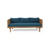GDFStudio Bordeaux Acacia 3-Seater 67" Outdoor Sofa with Water-Resistant Cushions - 2 of 4