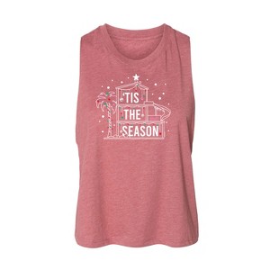 Women's Barbie Holidays & Christmas Graphic Racerback Tank - Heather Mauve - Small - 1 of 3