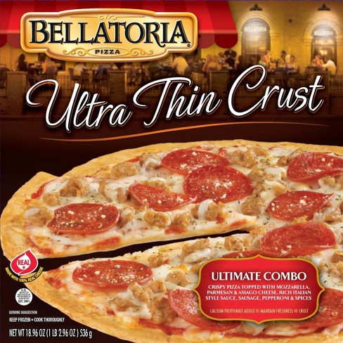 Bellatoria Ultra Thin Crust Ultimate Combo Frozen Pizza - 18.96oz - image 1 of 3