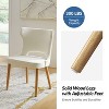 Leticia Mid-century Modern Wingback Dining Chair with Solid Wood Legs Set of 4|ARTFUL LIVING DESIGN - 4 of 4