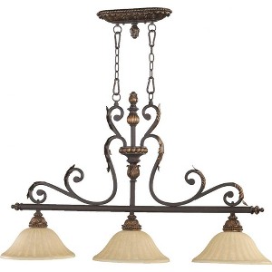 Quorum Lighting Rio Salado 3-Light 44.75 Toasted Sienna/Mystic Silver Ceiling Fan - 1 of 1