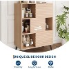 Coucheta 3-Tier Storage Cabinet, Wood Finish, Durable Particle Board, Compact Organizer for Home Office - 3 of 4
