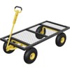 Garden Cart Steel Heavy Duty 900 LBS Yard and Garden Wagon with 10 inch Tire and Handle Attach to ATV or Tractor for Lawn Camping Farm Yard - 3 of 4