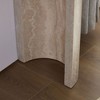 KIGFTSOD 53.15'' Faux Mars Marble Entryway Table, Narrow Modern MDF Console for Living Room, Hallway, Beige - 3 of 4