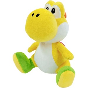 Sanei Boeki Super Mario All Star Collection Kiiro Yoshi (S), W 5.3 x D 6.1 x H 7.9 inches (13.5 x 15.5 x 20 cm), Plush Toy AC45 - 1 of 3