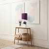 Lalia Home 28.5" Modern Stacked Circle Table Lamp with Angled Drum Shade Purple - 4 of 4