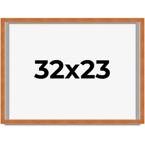 PosterPalooza | Modernist Brown Picture Frame - UV Acrylic, Backing Board, Hanging Hardware Included - 1 of 4