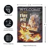 Welcome to our Fire Pit Garden Lustre Flag - 2 of 4