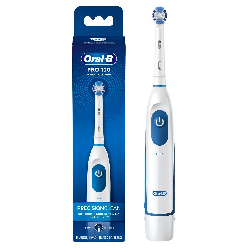 Oral-B PRO 100 Precision Clean Battery Toothbrush, 1 of 12