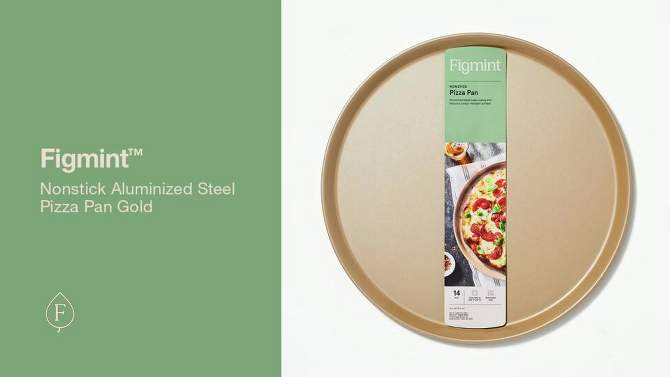 Nonstick Aluminized Steel Pizza Pan Gold - Figmint&#8482;, 2 of 6, play video