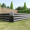 Black Metal Raised Bed Garden 7.6x3.7x0.98ft for Flower Planters, Vegetables Herb - 2 of 4