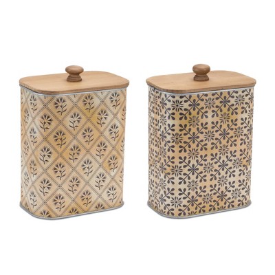 Melrose Geometric Canister (Set of 2)