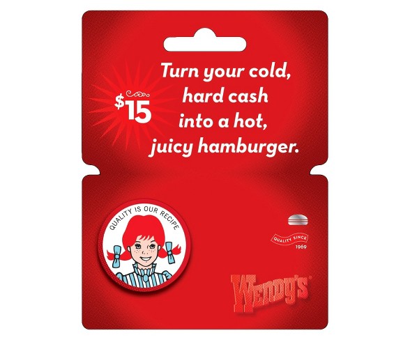 Wendy's $15 Gift Card