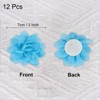 Unique Bargains Durable Versatile Chiffon  Artificial Flowers for Graduation Headbands 12 Pcs - 2 of 4