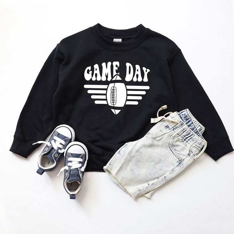 The Juniper Shop Football Game Day Stripes Youth Graphic Sweatshirt, 2 of 3