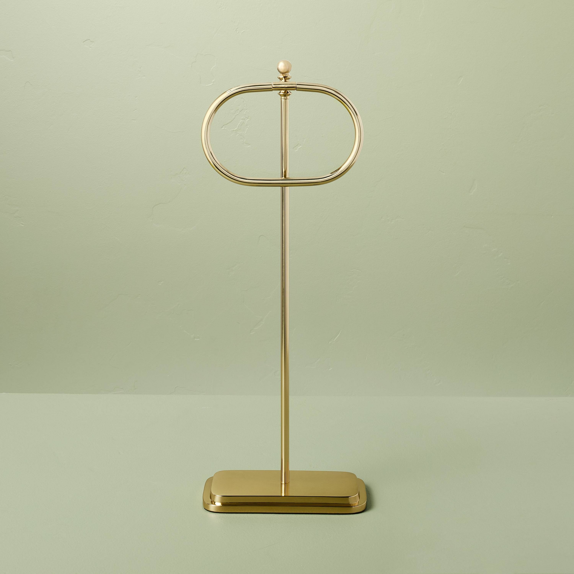 Brass Bathroom Hand Towel Stand Antique Finish - Hearth & Hand™ with Magnolia