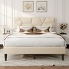 CSBDHome Upholstered Bed Frame with Headboard - 2 of 4