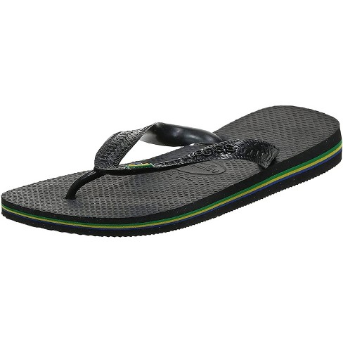 Havaianas Men's Brazil Flip Flop Sandals - Black, 13 : Target