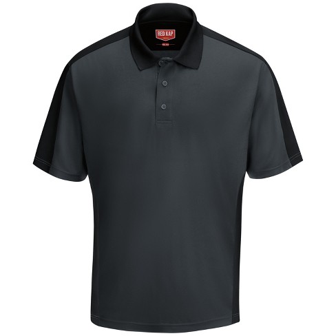 Red Kap Men s Short Sleeve Performance Knit two tone Polo