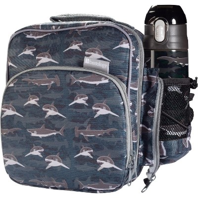 Bentology Shark Themed Stainless Steel Insulated Kids Water Bottle