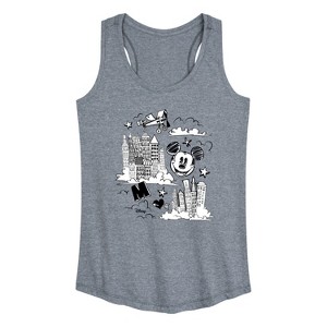 Women's - Disney - Mickey Mouse Graphic Racerback Tank - 1 of 4