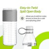 Copco Hydra Sports 2-Pack Water Bottle 20 Ounce Non Slip Sleeve BPA Free Tritan Plastic Reusable - Chevron Gray - 4 of 4