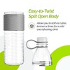 Copco Hydra Sports 2-Pack Water Bottle 20 Ounce Non Slip Sleeve BPA Free Tritan Plastic Reusable - Chevron Gray - 4 of 4