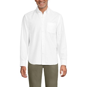 Lands' End Men's Traditional Fit Comfort-First Sail Rigger Oxford Shirt - 1 of 3