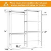 TackView Over-the-Washer 5-Tier Storage Shelf – Adjustable Height Laundry Organizer, Double-Layer Wood Shelves - 3 of 4