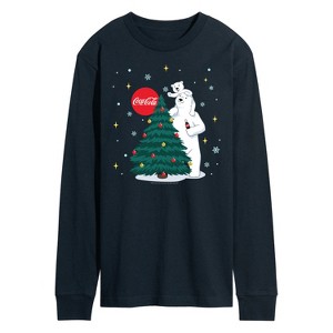 Men's - Coca-Cola - Christmas Tree Long Sleeve Graphic T-Shirt - 1 of 4