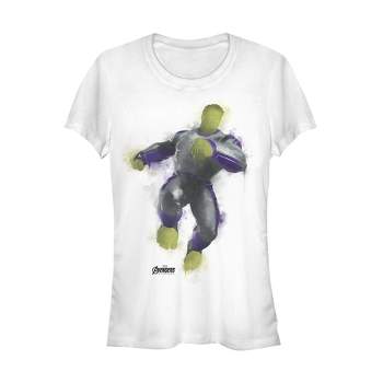 Juniors Womens Marvel Avengers: Endgame Hulk Spray Paint T-Shirt