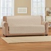Collections Etc Soft Velvet Waterproof Quilted Furniture Cover - 2 of 3