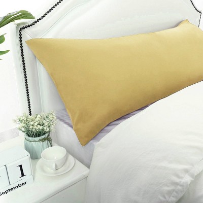 1 Pc Body 1800 Series Soft Brushed Microfiber Pillowcase Gold - PiccoCasa