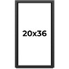 PosterPalooza | Flat Black Picture Frame - UV Acrylic, Foam Board Backing, Hanging Hardware - 2 of 4