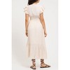 August Sky Women's Flutter Sleeves Midi Dress - 2 of 4