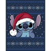 Men's Lilo & Stitch Santa Hat Ugly Sweater Long Sleeve Shirt - 2 of 4