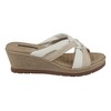GC Shoes Caro Two-Tone Strappy Comfort Slide Wedge Sandals - 2 of 4