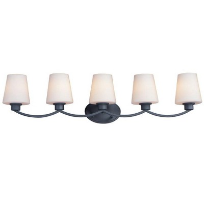 Maxim Lighting Shelter 5 - Light Vanity in  Black