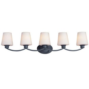 Maxim Lighting Shelter 5 - Light Vanity in  Black - 1 of 1