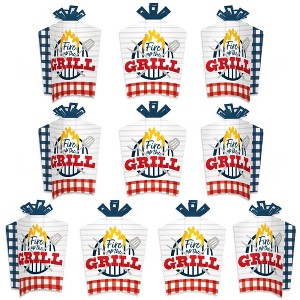 Big Dot of Happiness Fire Up the Grill - Table Decorations - Summer BBQ Picnic Party Fold and Flare Centerpieces - 10 Count - 1 of 4