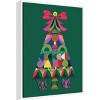 Amanti Art Geometric Christmas Tree by Rachel Lee 3 Birdies Studio Canvas Art Framed - 2 of 4