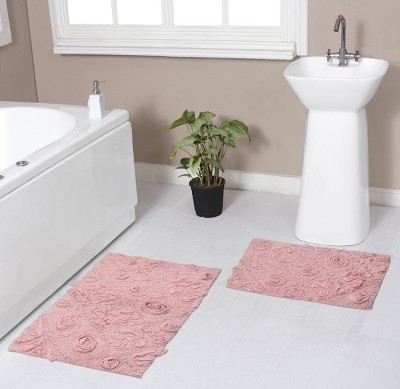 Modesto Collection Cotton Tufted Set of 2 Bath Rug Set - Home Weavers