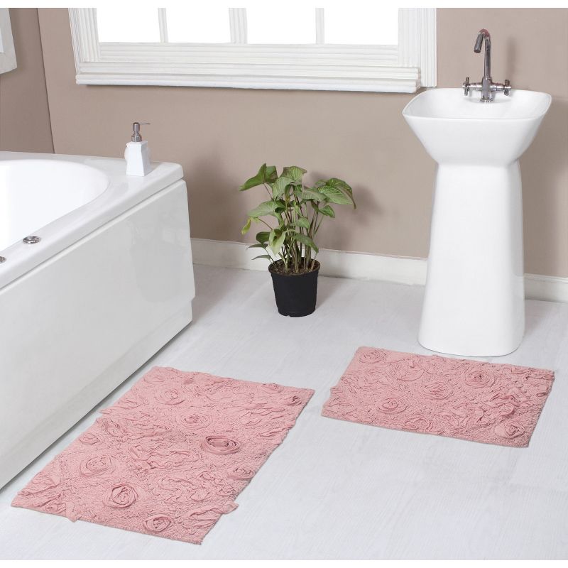 Modesto Collection Cotton Tufted Set of 2 Bath Rug Set - Home Weavers, 1 of 5