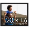 PosterPalooza | Modernist Black Picture Frame - UV Acrylic, Backing Board, Hanging Hardware Included - 2 of 4