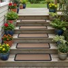 HomeRoots Set Of Six Black And Natural Polypropylene And Rubber Stair Treads - 2 of 4