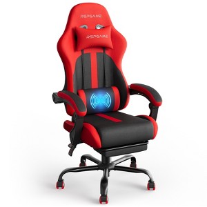 RSPGAME Basic Ergonomic Gaming Chair for Adults, PU Leather Office Chairs with Vibration Lumbar Support and Retractable Footrest, Home Computer Chairs - 1 of 4