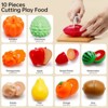 Topteng 21Pcs Cutting Play Food, Vegetable Fruits Toys Set for Kids - 3 of 4